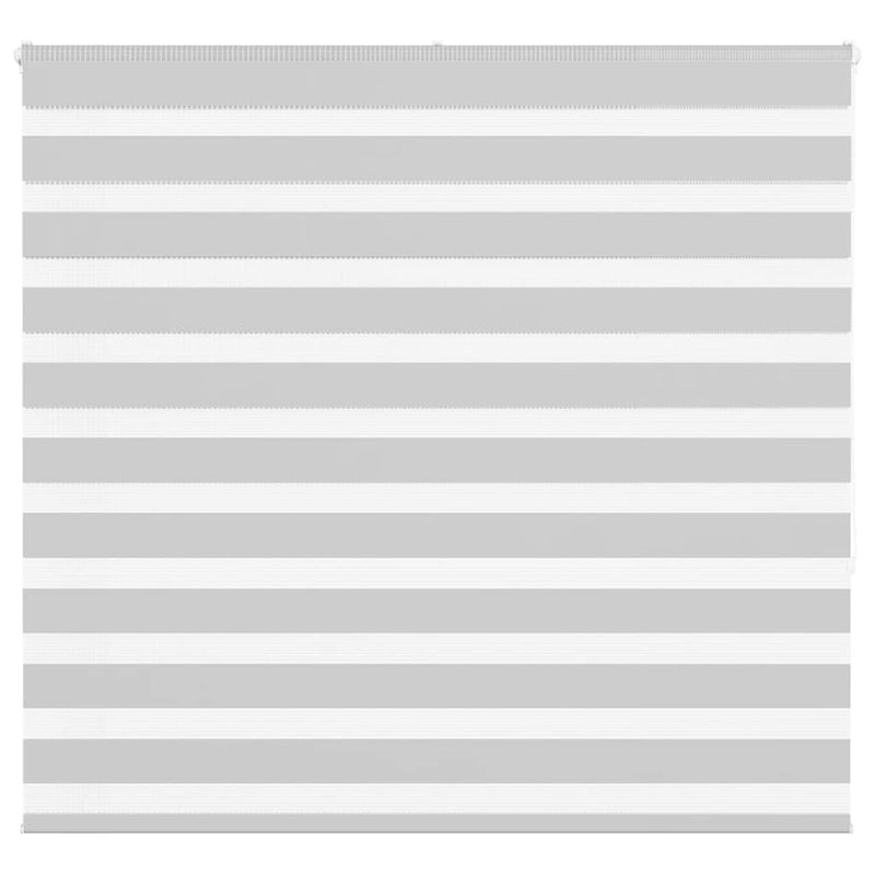 Vidaxl zebra rolgordijn 155x150 cm stofbreedte 150,9 cm lichtgrijs
