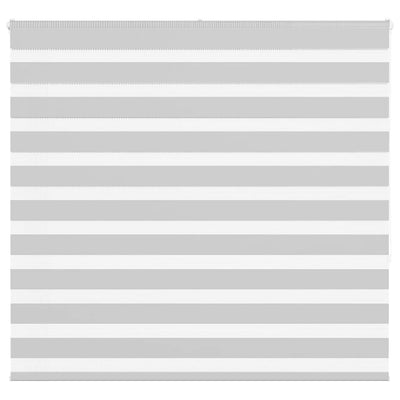 Vidaxl zebra rolgordijn 155x150 cm stofbreedte 150,9 cm lichtgrijs