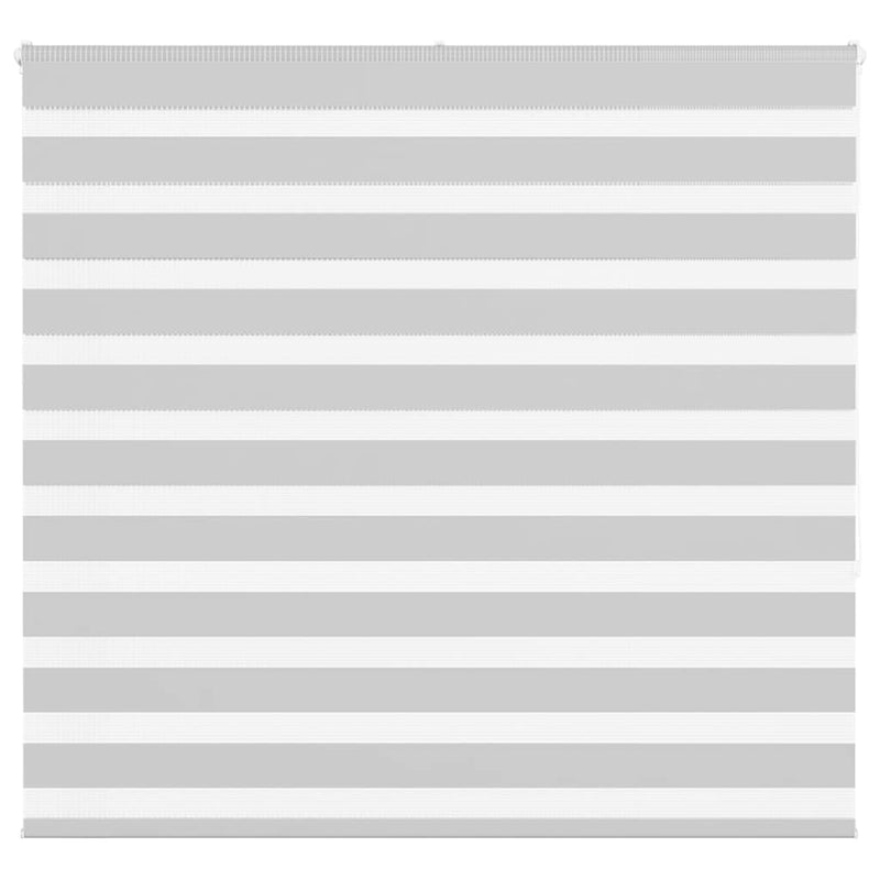 Vidaxl zebra rolgordijn 160x150 cm stofbreedte 155,9 cm lichtgrijs