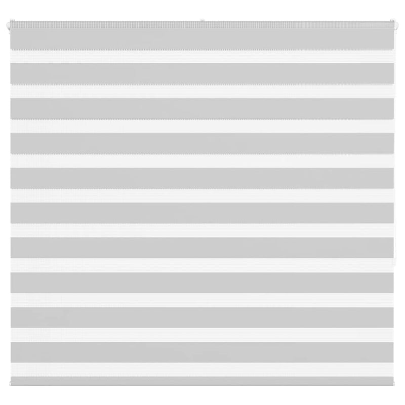 Vidaxl zebra rolgordijn 165x150 cm stofbreedte 160,9 cm lichtgrijs