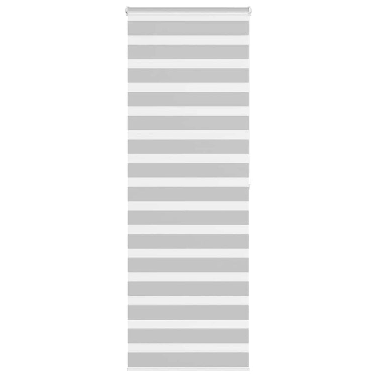 Vidaxl zebra rolgordijn 70x200 cm stofbreedte 65,9 cm lichtgrijs