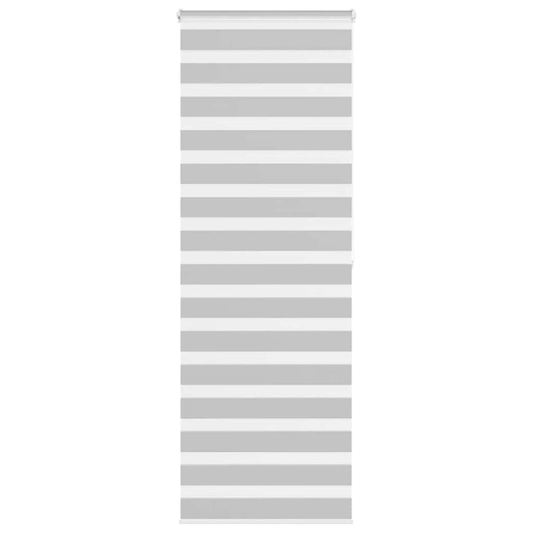 Vidaxl zebra rolgordijn 85x200 cm stofbreedte 80,9 cm lichtgrijs