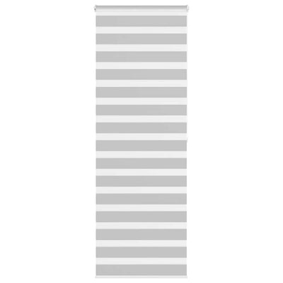 Vidaxl zebra rolgordijn 85x200 cm stofbreedte 80,9 cm lichtgrijs
