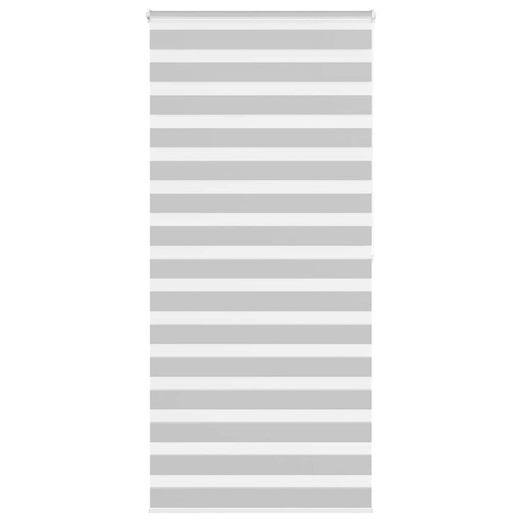 Vidaxl zebra rolgordijn 100x200 cm stofbreedte 95,9 cm lichtgrijs