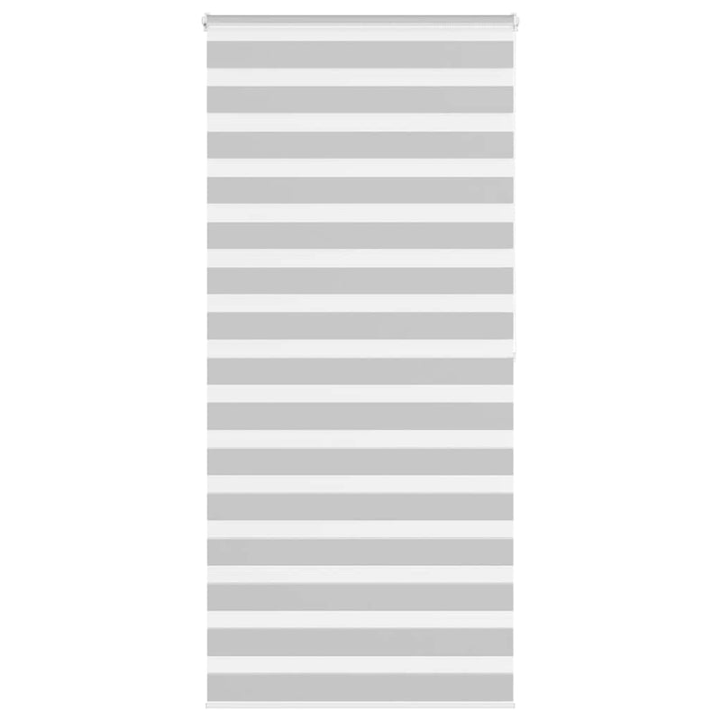 Vidaxl zebra rolgordijn 100x200 cm stofbreedte 95,9 cm lichtgrijs