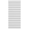 Vidaxl zebra rolgordijn 105x200 cm stofbreedte 100,9 cm lichtgrijs
