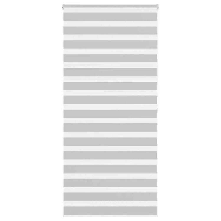 Vidaxl zebra rolgordijn 105x200 cm stofbreedte 100,9 cm lichtgrijs