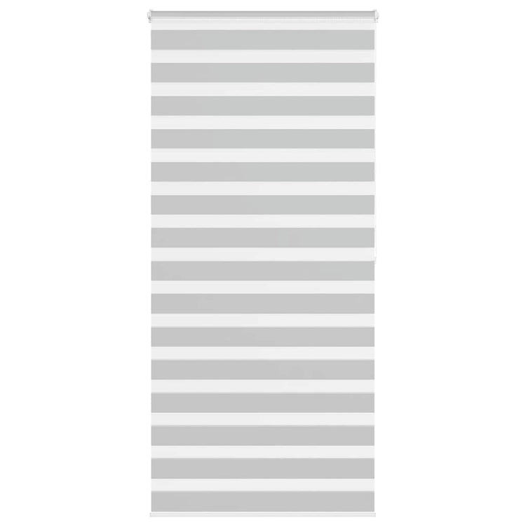 Vidaxl zebra rolgordijn 110x200 cm stofbreedte 105,9 cm lichtgrijs