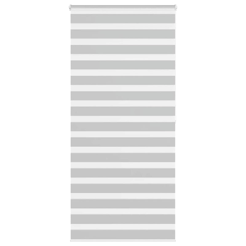 Vidaxl zebra rolgordijn 110x200 cm stofbreedte 105,9 cm lichtgrijs