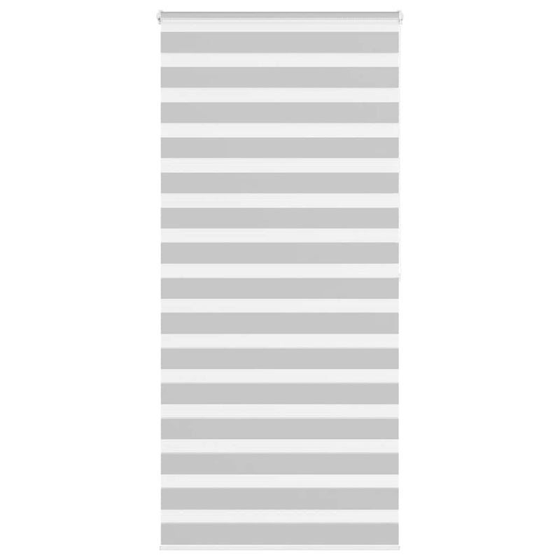 Vidaxl zebra rolgordijn 115x200 cm stofbreedte 110,9 cm lichtgrijs