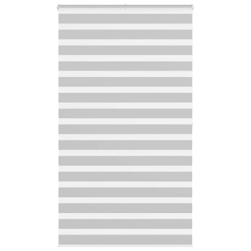 Vidaxl zebra rolgordijn 120x200 cm stofbreedte 115,9 cm lichtgrijs