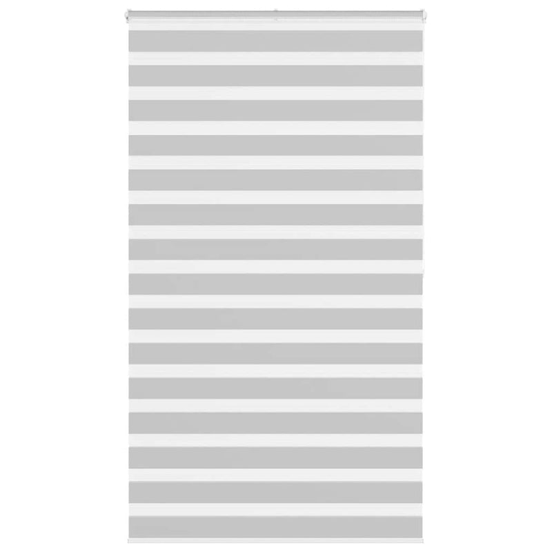 Vidaxl zebra rolgordijn 125x200 cm stofbreedte 120,9 cm lichtgrijs