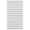Vidaxl zebra rolgordijn 135x200 cm stofbreedte 130,9 cm lichtgrijs