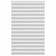 Vidaxl zebra rolgordijn 140x200 cm stofbreedte 135,9 cm lichtgrijs