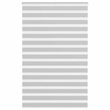 Vidaxl zebra rolgordijn 145x200 cm stofbreedte 140,9 cm lichtgrijs - afbeelding 2