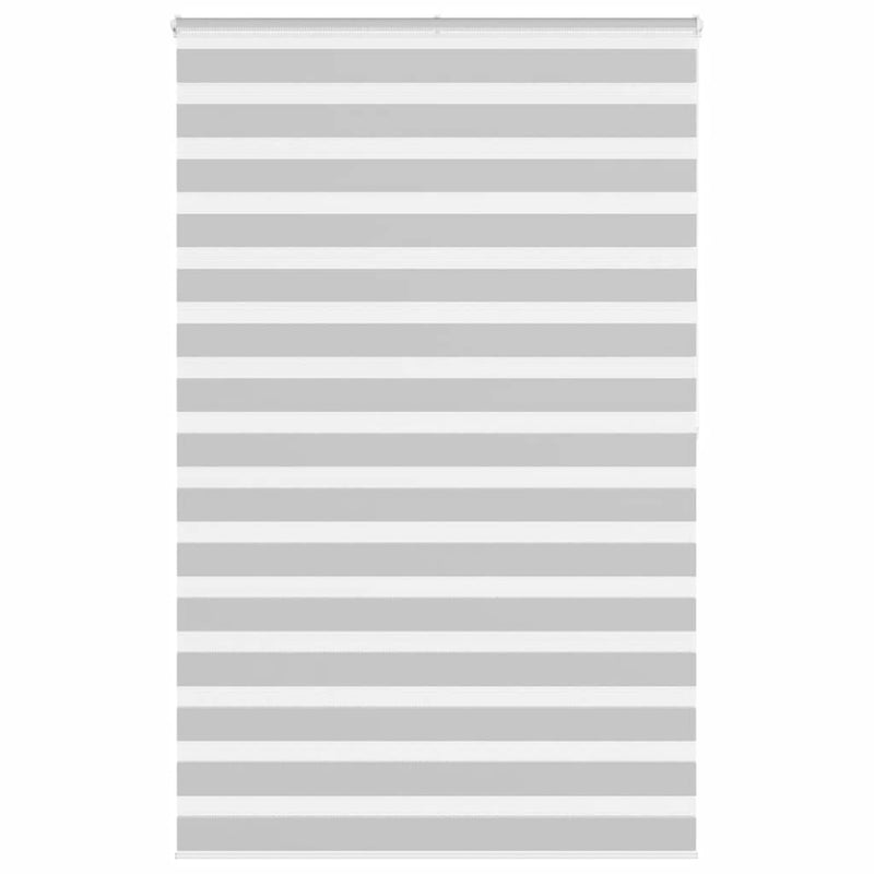 Vidaxl zebra rolgordijn 150x200 cm stofbreedte 145,9 cm lichtgrijs