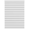 Vidaxl zebra rolgordijn 155x200 cm stofbreedte 150,9 cm lichtgrijs