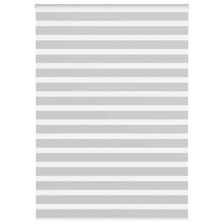 Vidaxl zebra rolgordijn 160x200 cm stofbreedte 155,9 cm lichtgrijs