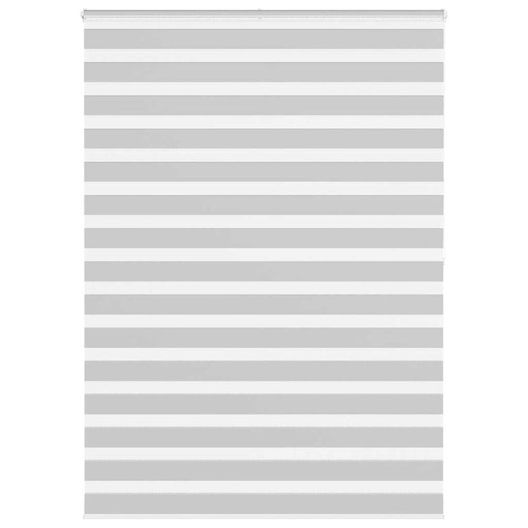 Vidaxl zebra rolgordijn 165x200 cm stofbreedte 160,9 cm lichtgrijs