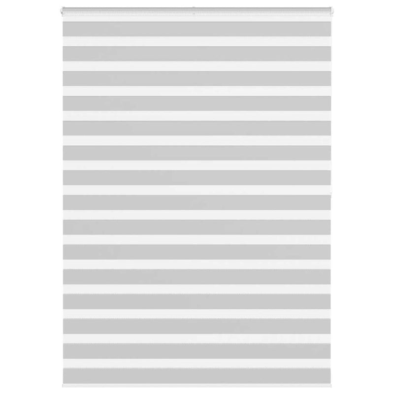 Vidaxl zebra rolgordijn 165x200 cm stofbreedte 160,9 cm lichtgrijs