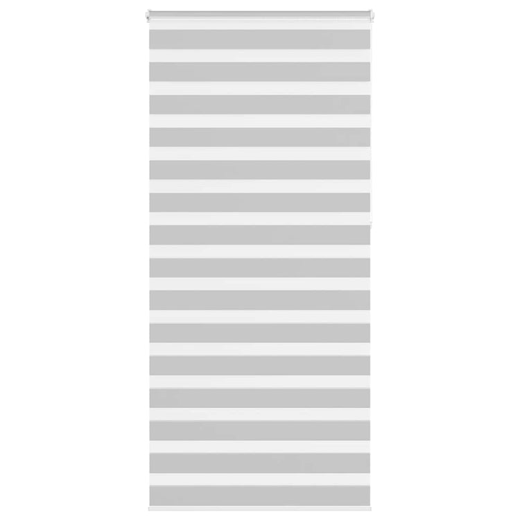 Vidaxl zebra rolgordijn 100x230 cm stofbreedte 95,9 cm lichtgrijs