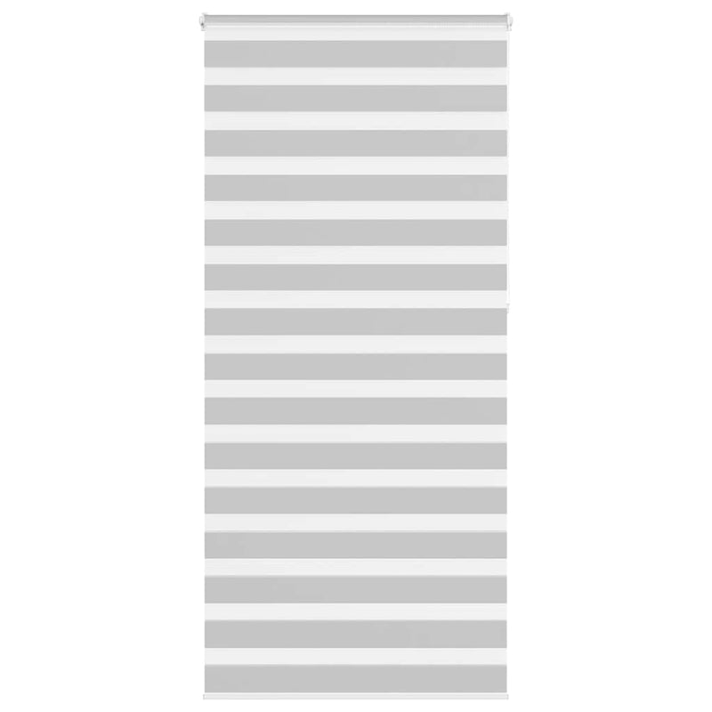 Vidaxl zebra rolgordijn 100x230 cm stofbreedte 95,9 cm lichtgrijs