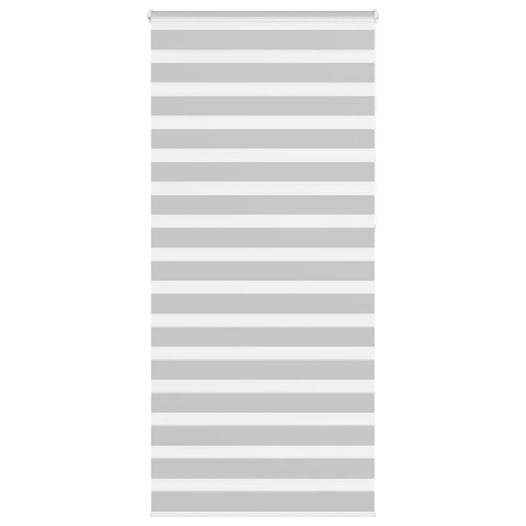 Vidaxl zebra rolgordijn 105x230 cm stofbreedte 100,9 cm lichtgrijs