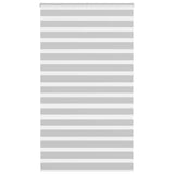 Vidaxl zebra rolgordijn 120x230 cm stofbreedte 115,9 cm lichtgrijs - afbeelding 2