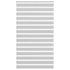 Vidaxl zebra rolgordijn 120x230 cm stofbreedte 115,9 cm lichtgrijs
