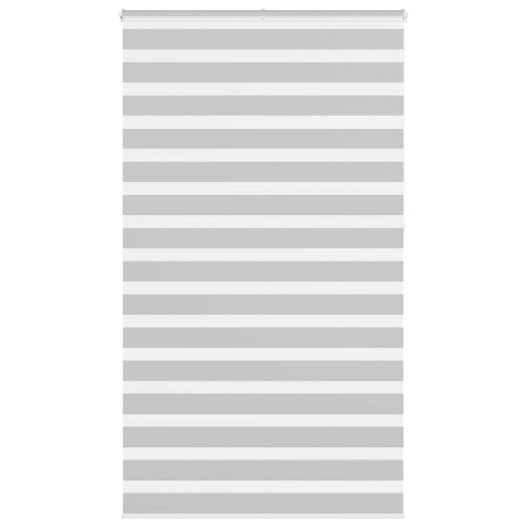 Vidaxl zebra rolgordijn 120x230 cm stofbreedte 115,9 cm lichtgrijs