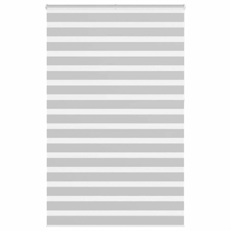 Vidaxl zebra rolgordijn 140x230 cm stofbreedte 135,9 cm lichtgrijs