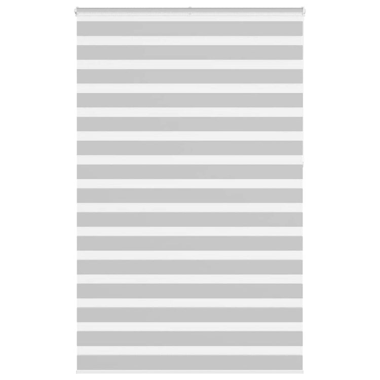 Vidaxl zebra rolgordijn 150x230 cm stofbreedte 145,9 cm lichtgrijs