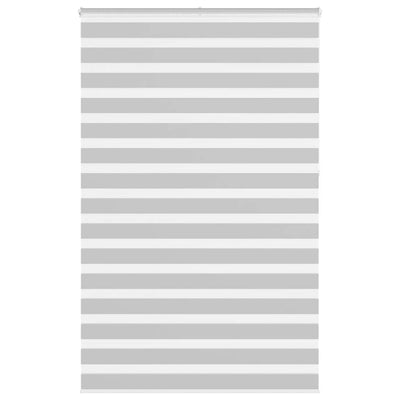 Vidaxl zebra rolgordijn 150x230 cm stofbreedte 145,9 cm lichtgrijs