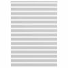Vidaxl zebra rolgordijn 155x230 cm stofbreedte 150,9 cm lichtgrijs
