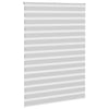Vidaxl zebra rolgordijn 155x230 cm stofbreedte 150,9 cm lichtgrijs
