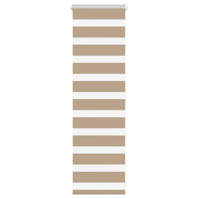 Vidaxl zebrajaloezie 40x100 cm stofbreedte 35,9 cm polyester zandbruin