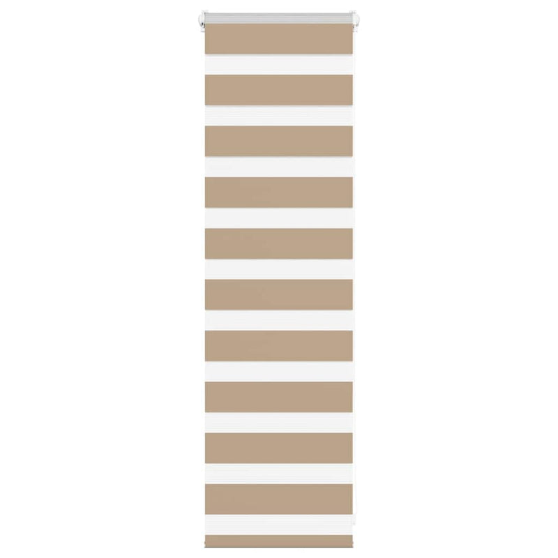 Vidaxl zebra blind 45x100 cm stofbreedte 40,9 cm polyester zandbruin