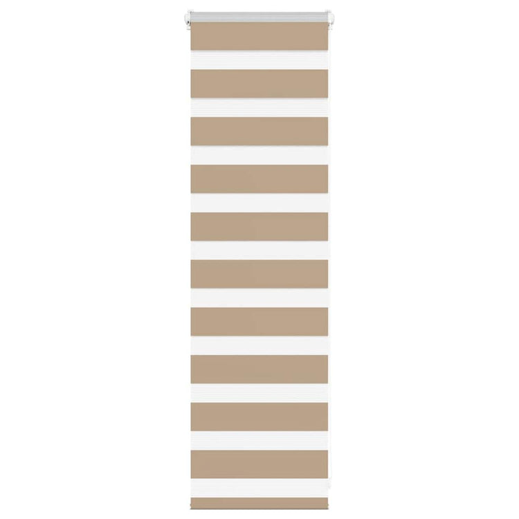 Vidaxl zebra blind 50x100 cm stofbreedte 45,9 cm polyester zandbruin