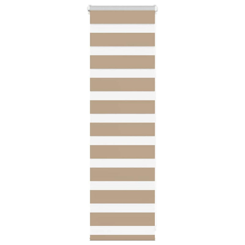 Vidaxl zebra blind 50x100 cm stofbreedte 45,9 cm polyester zandbruin