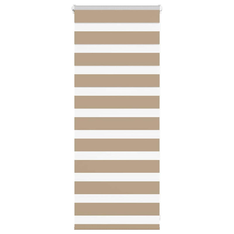 Vidaxl zebra blind 60x100 cm stofbreedte 55,9 cm polyester zandbruin