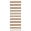 Vidaxl zebra blind zandbruin 65x100 cm stofbreedte 60,9 cm polyester