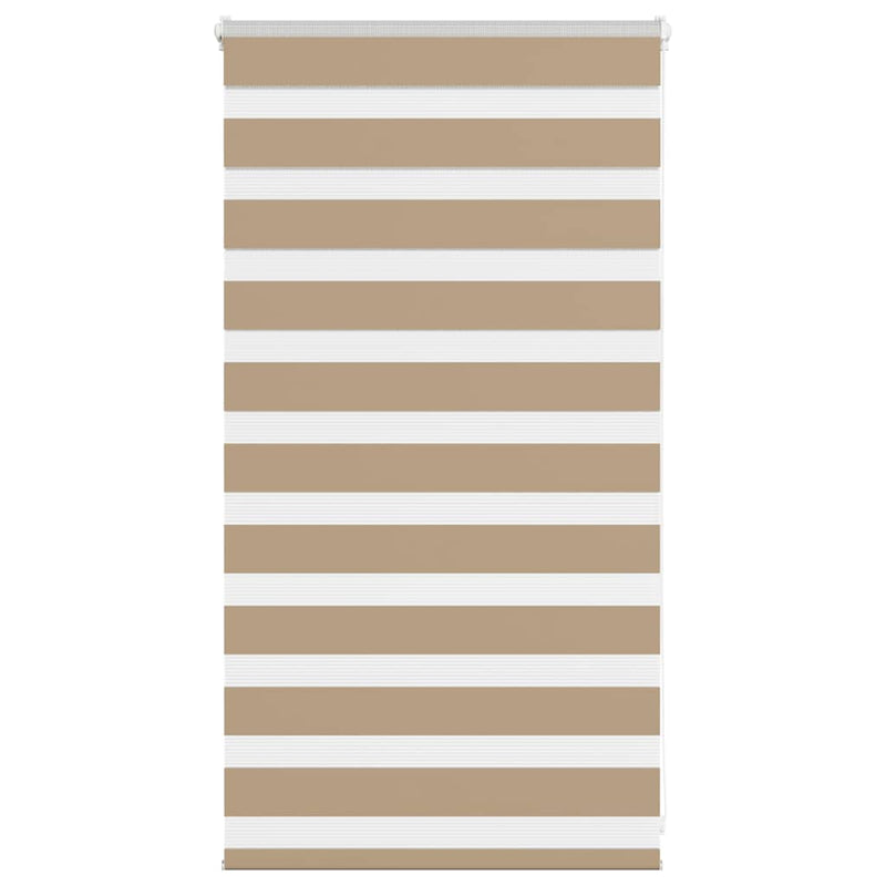 Vidaxl zebra blind 70x100 cm stofbreedte 65,9 cm polyester zandbruin