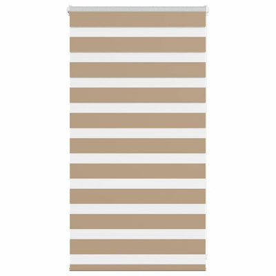 Vidaxl zebra blind 75x100 cm stofbreedte 70,9 cm polyester zandbruin