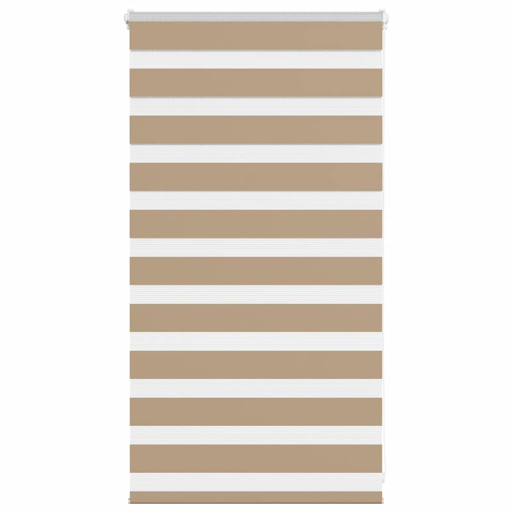 Vidaxl zebra blind 75x100 cm stofbreedte 70,9 cm polyester zandbruin