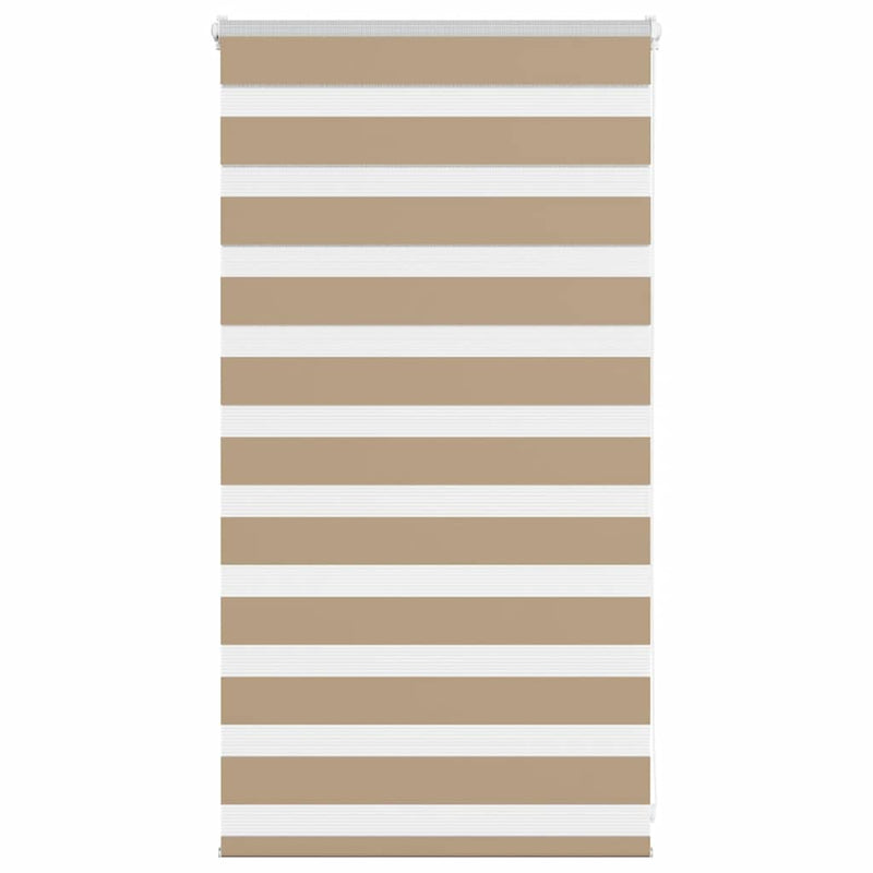 Vidaxl zebra blind 75x100 cm stofbreedte 70,9 cm polyester zandbruin