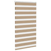 Vidaxl zebra blind 75x100 cm stofbreedte 70,9 cm polyester zandbruin