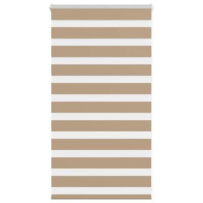 Vidaxl zebra blind 80x100 cm stofbreedte 75,9 cm polyester zandbruin