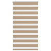 Vidaxl zebra blind 85x100 cm stofbreedte 80,9 cm polyester zandbruin