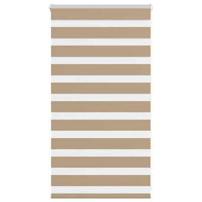 Vidaxl zebra blind 90x100 cm stofbreedte 85,9 cm polyester zandbruin
