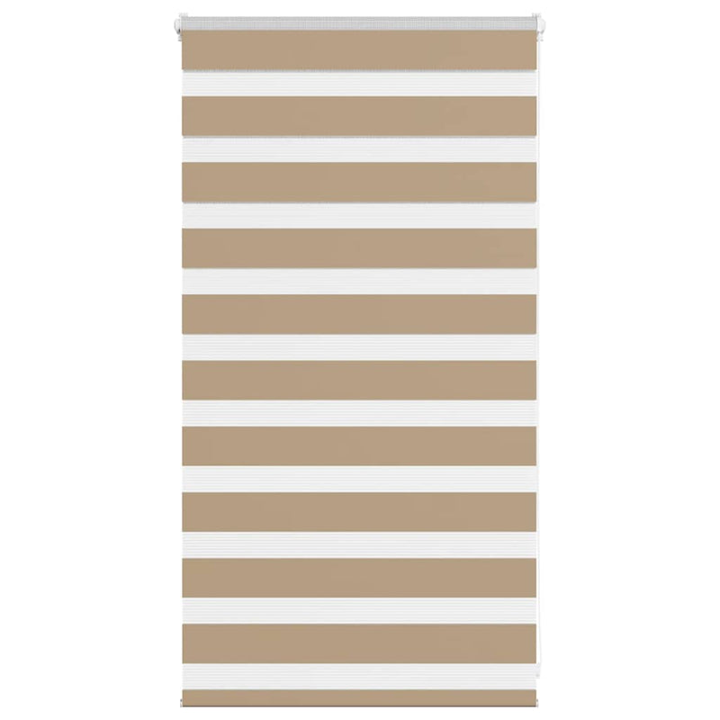 Vidaxl zebra blind 90x100 cm stofbreedte 85,9 cm polyester zandbruin